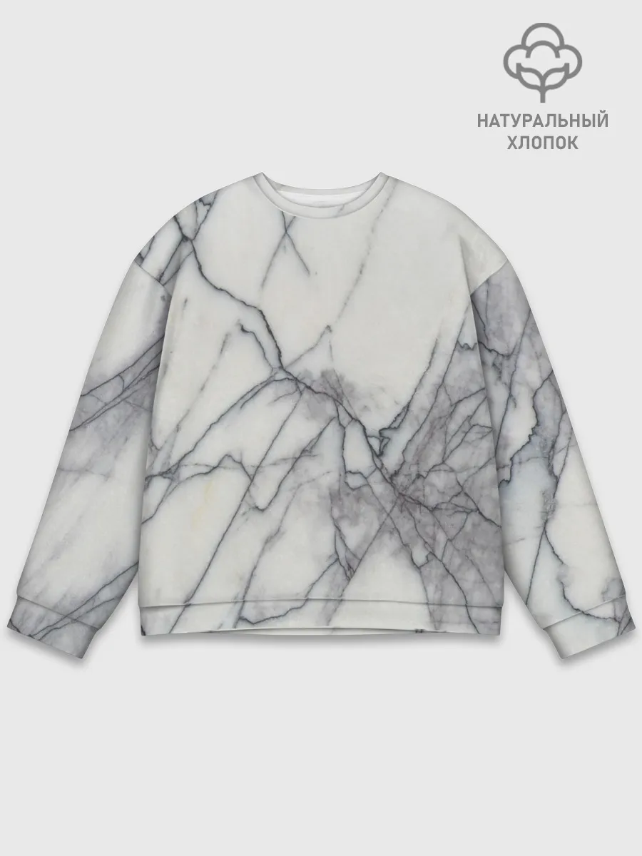 Мужской свитшот базовый / Мрамор