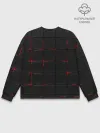 Мужской свитшот базовый / 3D Плиты Red & Black
