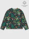 Мужской свитшот базовый / Forest leaves invert
