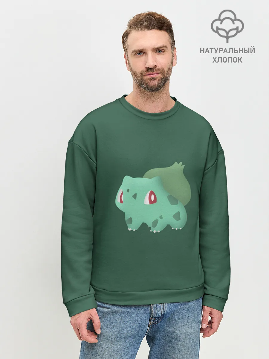Мужской свитшот базовый / Pokemon Bulbasaur