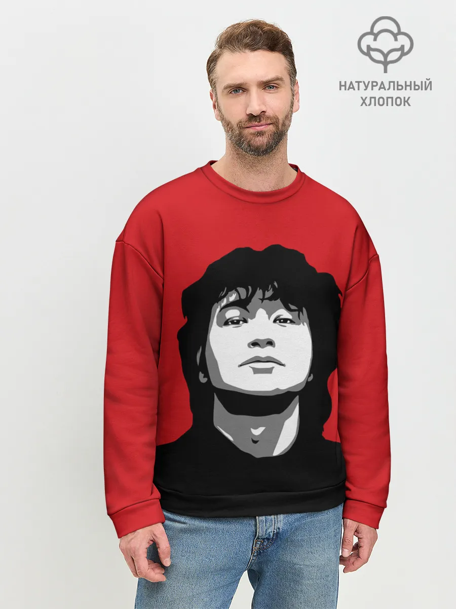 Мужской свитшот базовый / Виктор Цой
