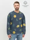 Мужской свитшот базовый / Лимонный узор
