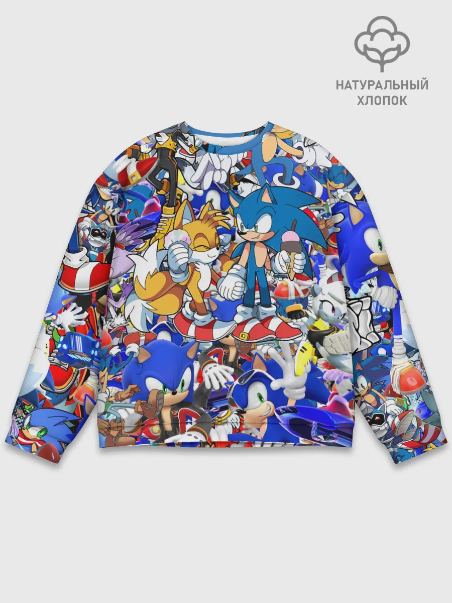 Мужской свитшот базовый / SONIC PATTERN | СОНИК