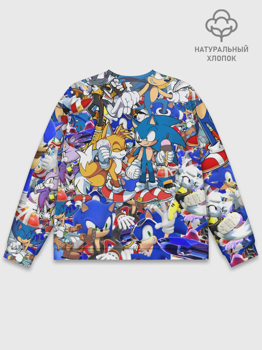 Мужской свитшот базовый / SONIC PATTERN | СОНИК