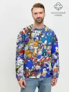Мужской свитшот базовый / SONIC PATTERN | СОНИК
