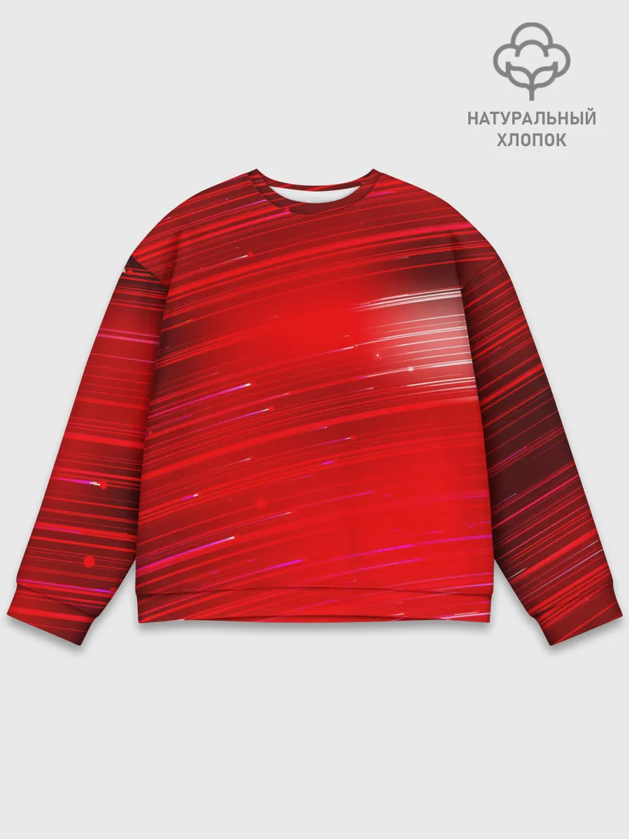 Мужской свитшот базовый / Красный свет