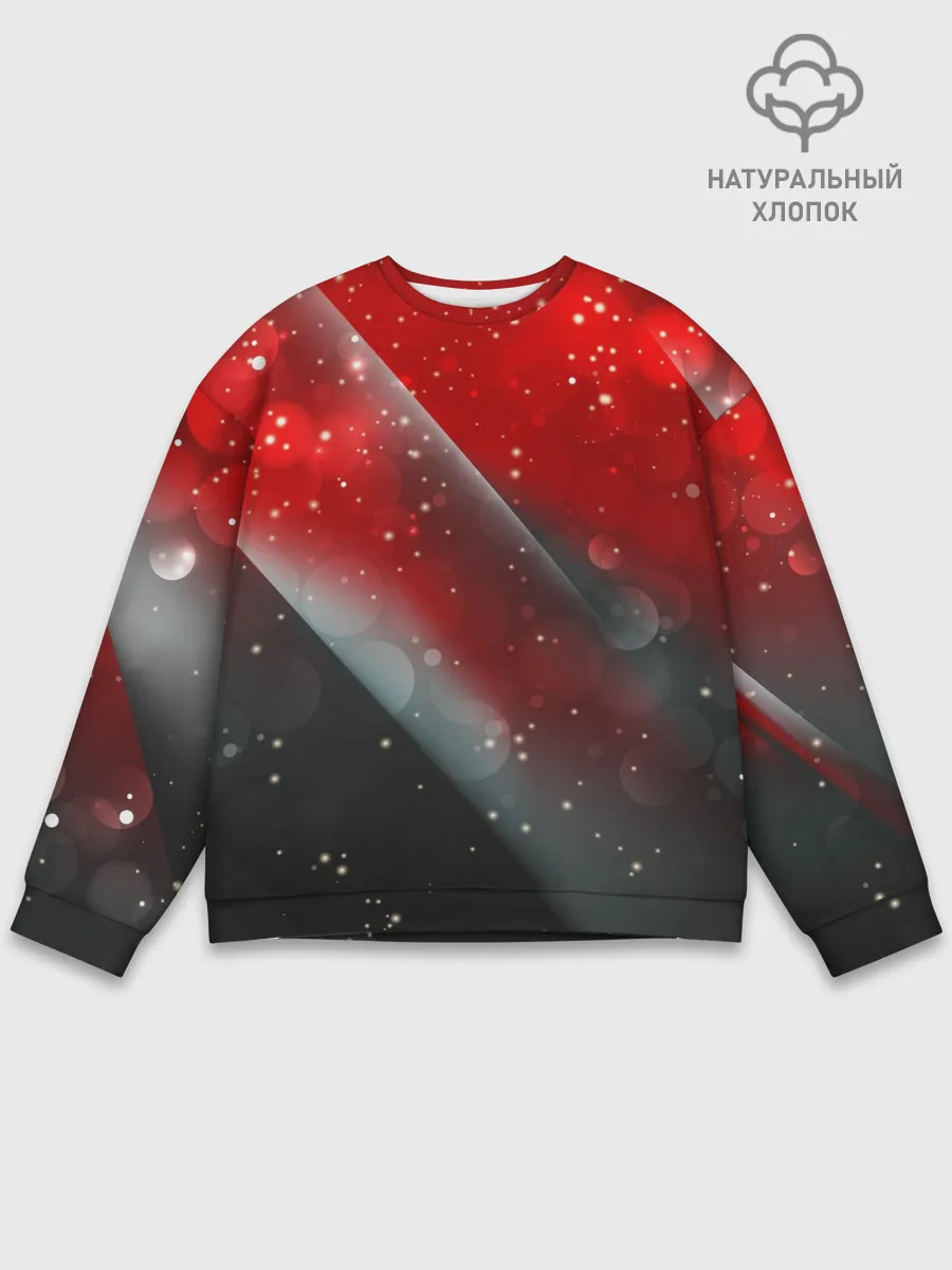 Мужской свитшот базовый / Red & Black