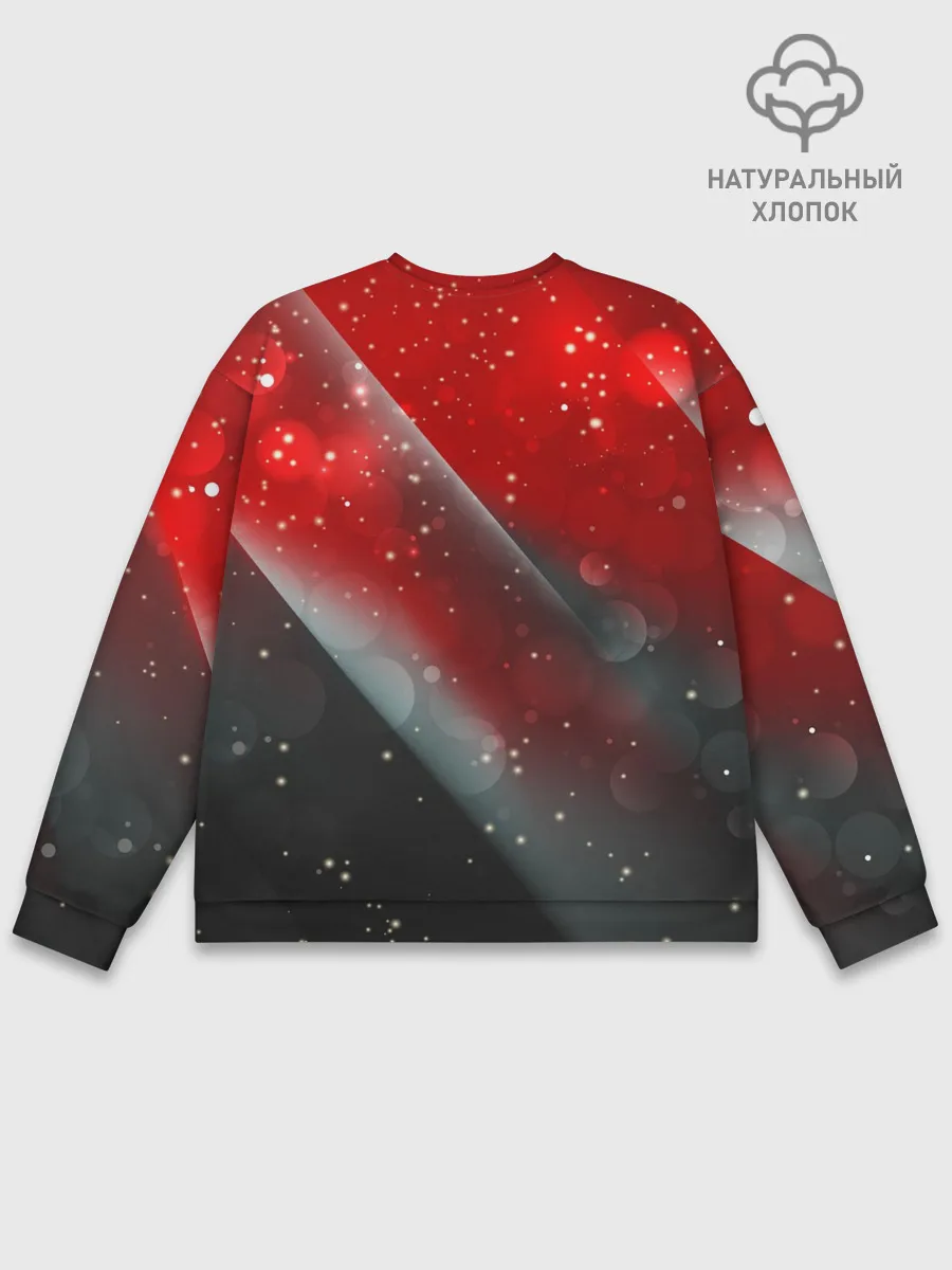 Мужской свитшот базовый / Red & Black