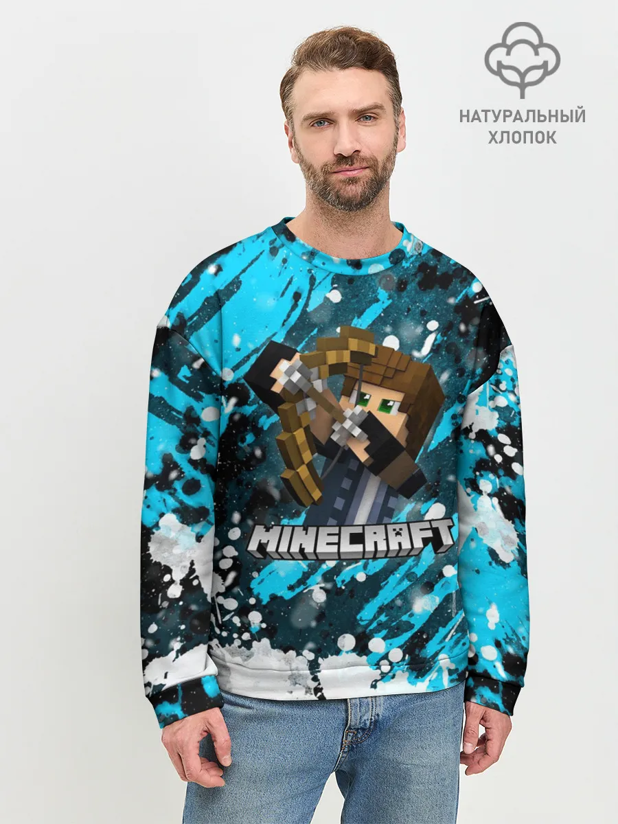 Мужской свитшот базовый / Minecraft / Майнкрафт