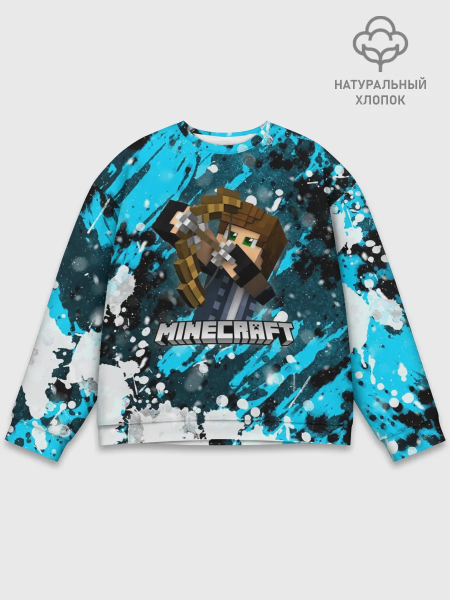 Мужской свитшот базовый / Minecraft / Майнкрафт