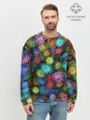 Мужской свитшот базовый / Разноцветные вирусы