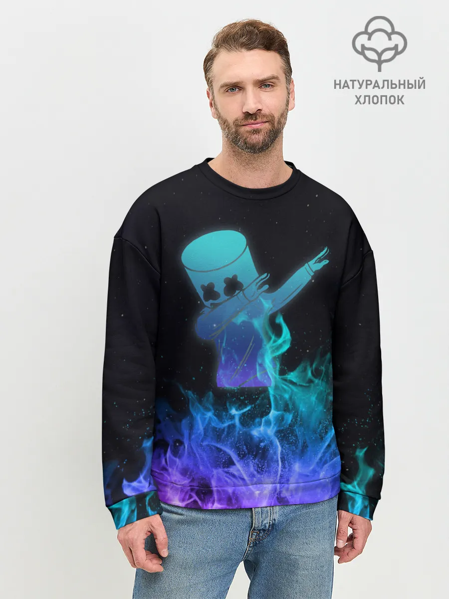 Мужской свитшот базовый / Marshmello Fortnite