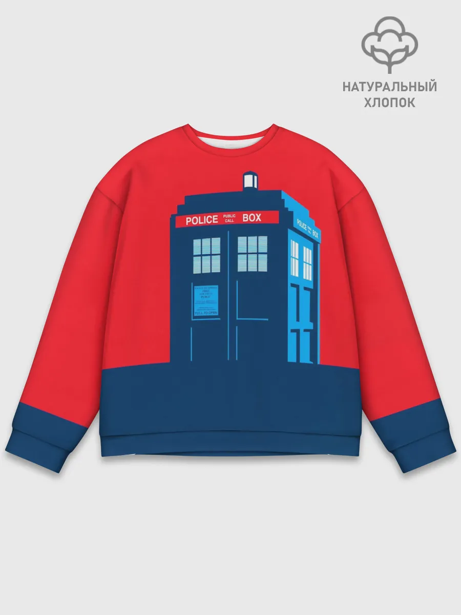 Мужской свитшот базовый / IN TARDIS WE TRUST