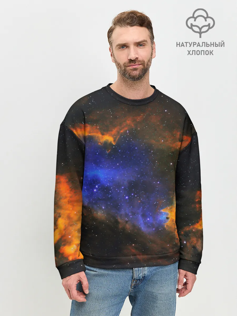 Мужской свитшот базовый / ВСЕЛЕННАЯ ИЗ ЗВЕЗД