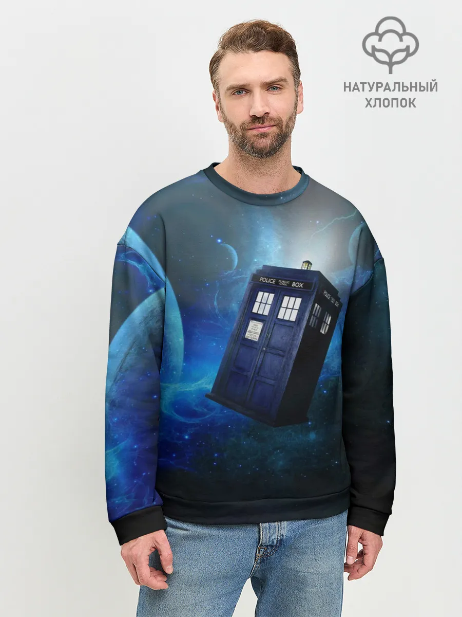 Мужской свитшот базовый / ТАРДИС