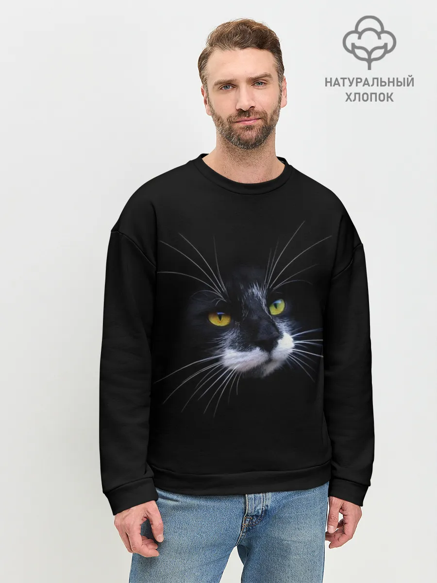 Мужской свитшот базовый / Кот