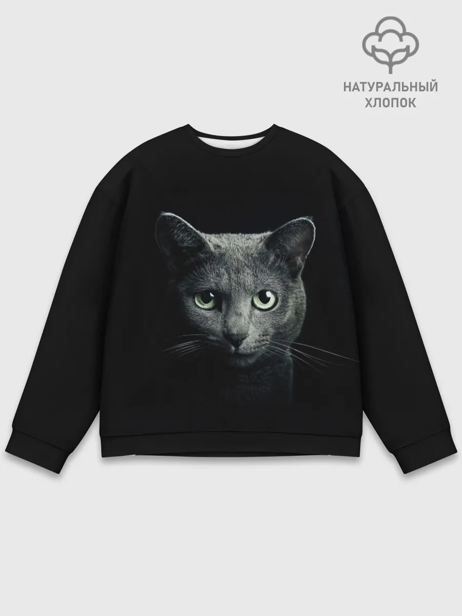 Мужской свитшот базовый / Кот