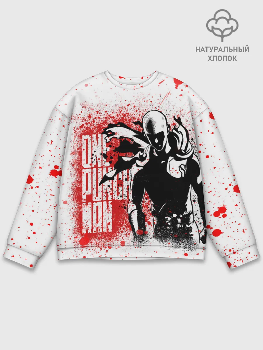 Мужской свитшот базовый / Свирепый Сайтама