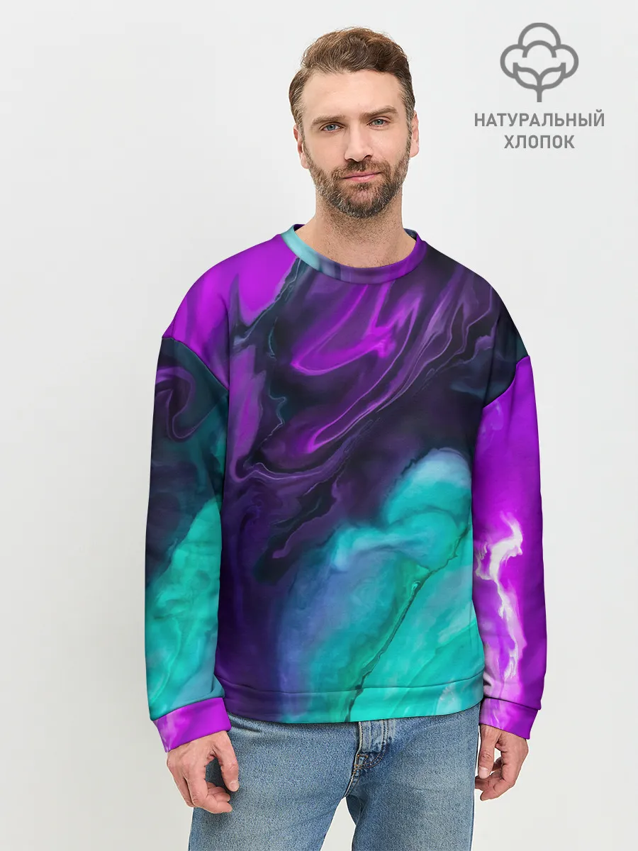 Мужской свитшот базовый / NEON WAVES