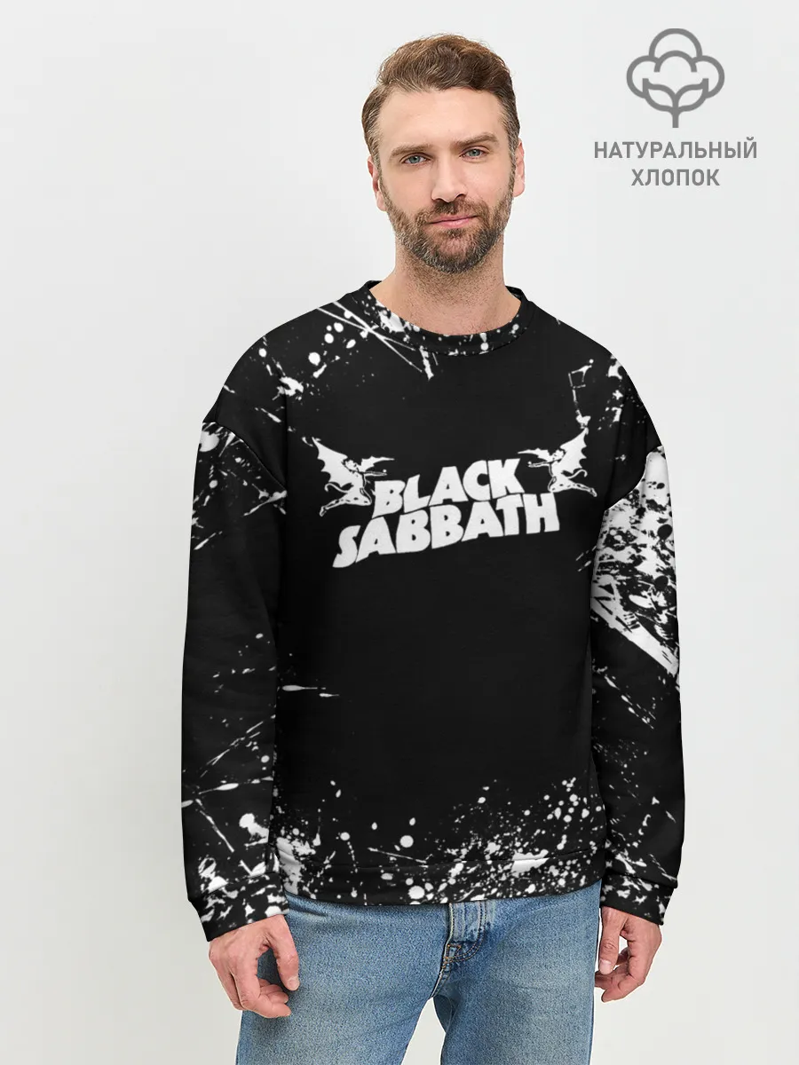 Мужской свитшот базовый / Black Sabbath