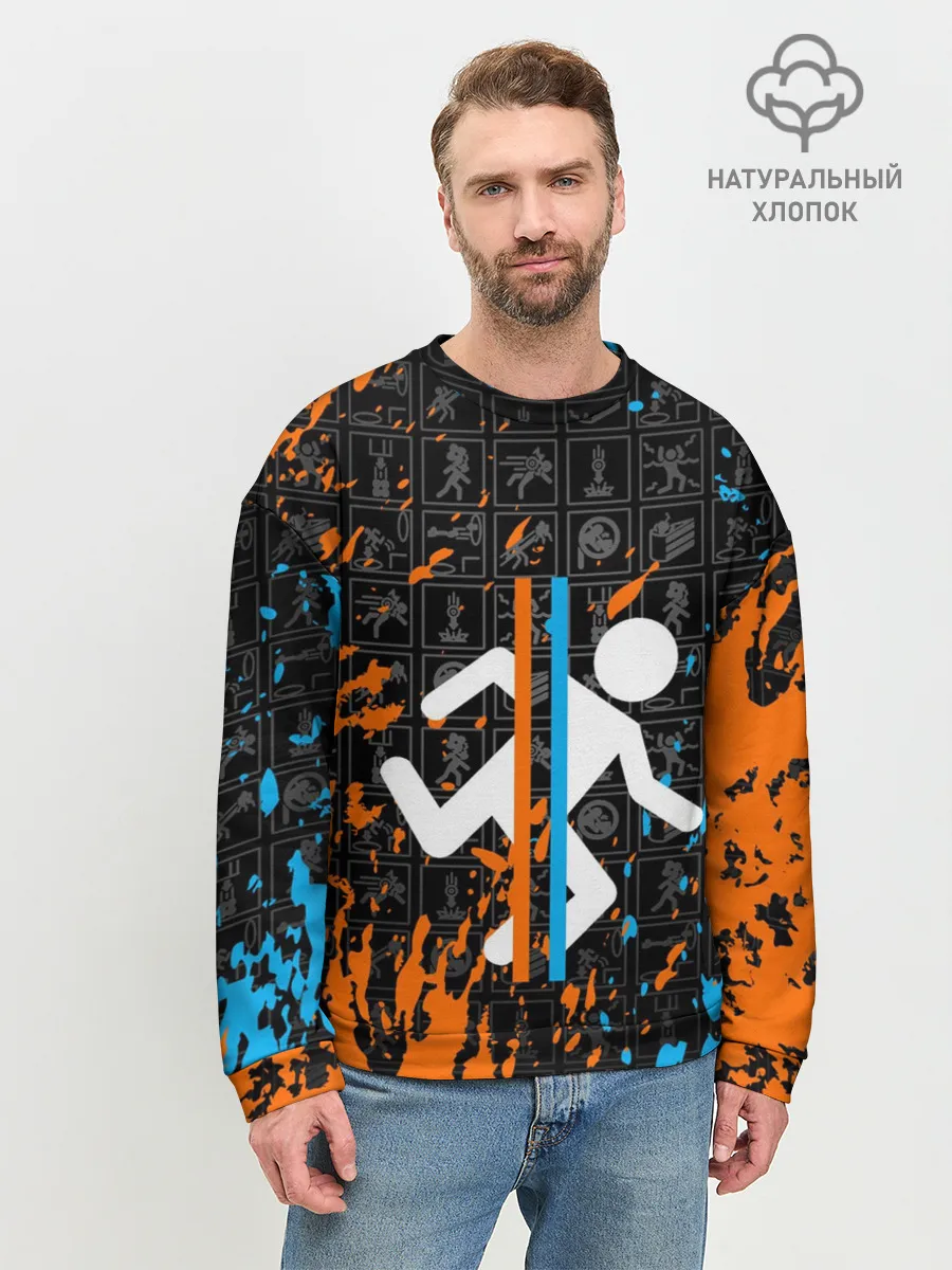 Мужской свитшот базовый / PORTAL 2