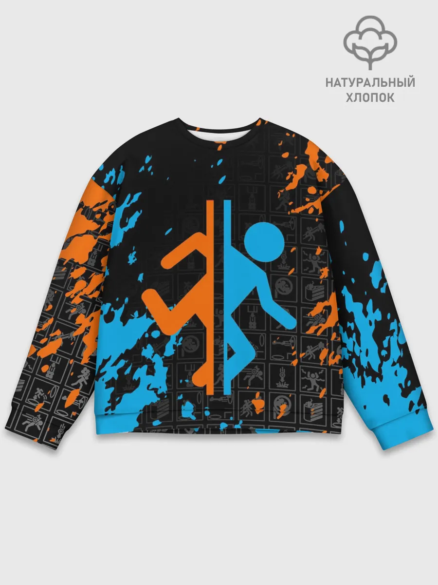 Мужской свитшот базовый / PORTAL 2