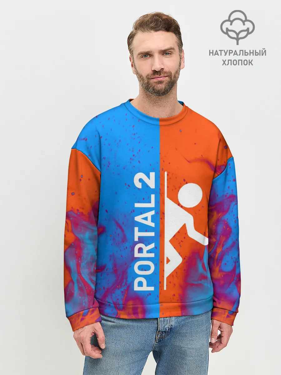 Мужской свитшот базовый / PORTAL 2