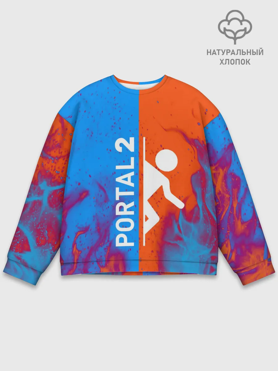 Мужской свитшот базовый / PORTAL 2