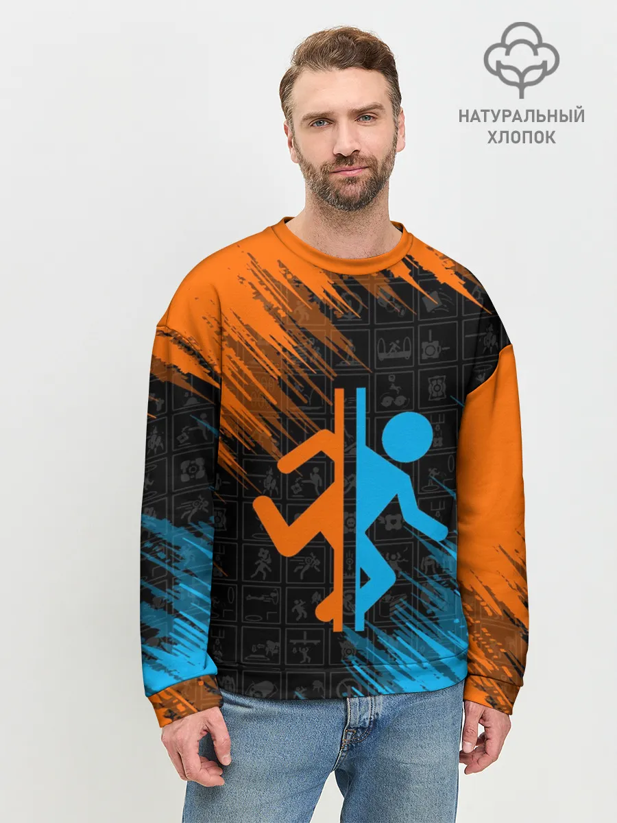 Мужской свитшот базовый / PORTAL 2