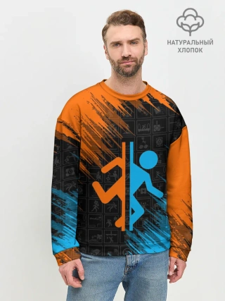 Мужской свитшот базовый / PORTAL 2