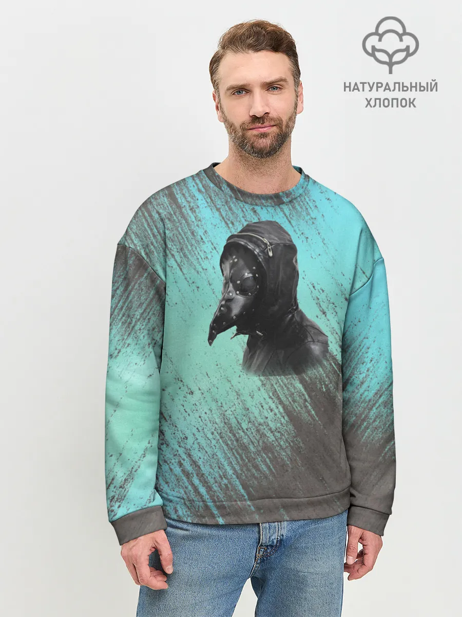 Мужской свитшот базовый / Чумной доктор