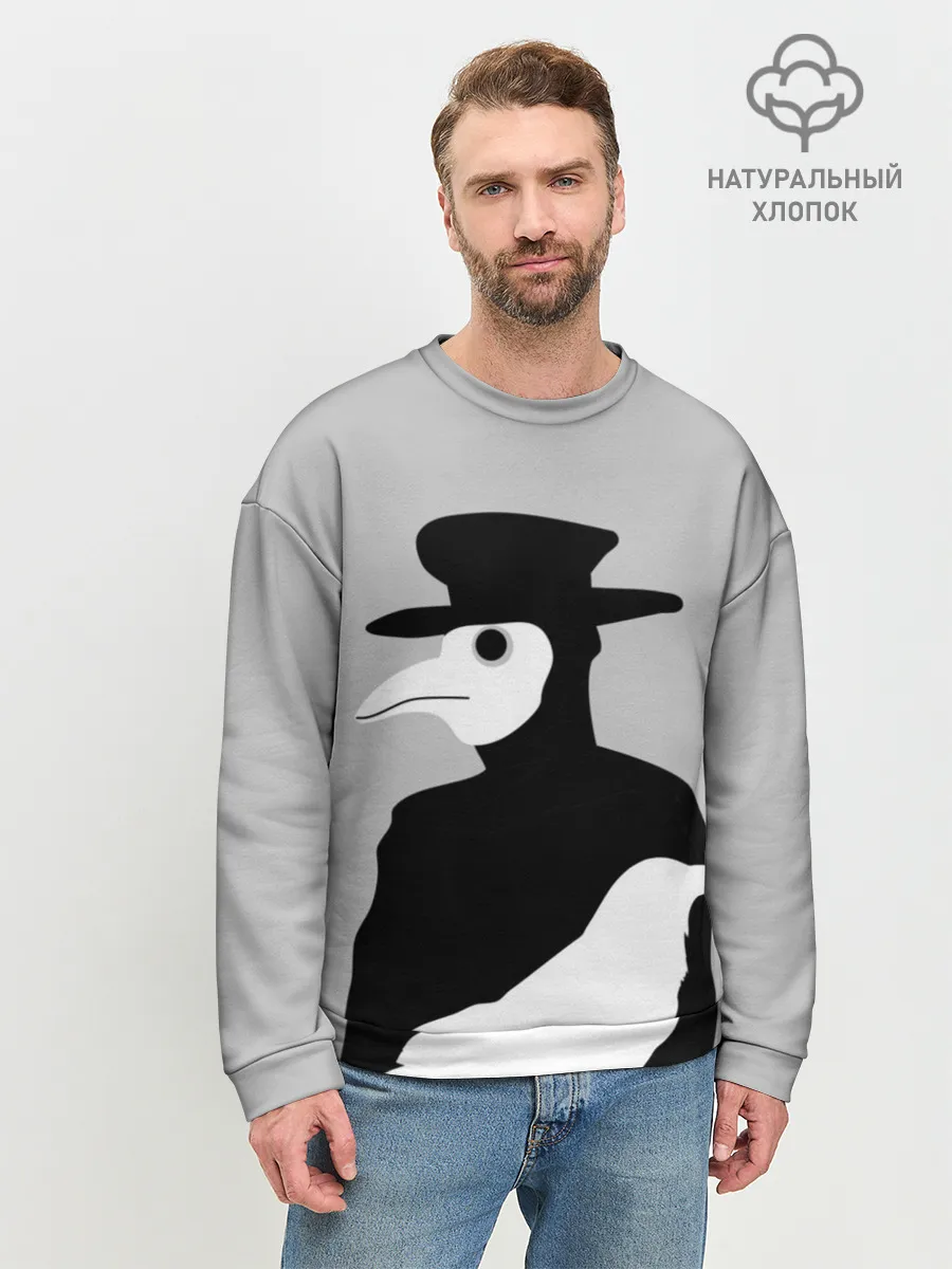 Мужской свитшот базовый / Чумной доктор