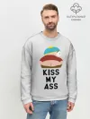 Мужской свитшот базовый / Kiss My Ass