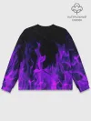 Мужской свитшот базовый / ФИОЛЕТОВЫЙ ОГОНЬ | PURPLE FIRE