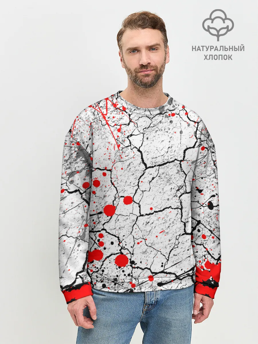 Мужской свитшот базовый / КРОВАВЫЙ ГРАНЖ | BLOODY GRUNGE