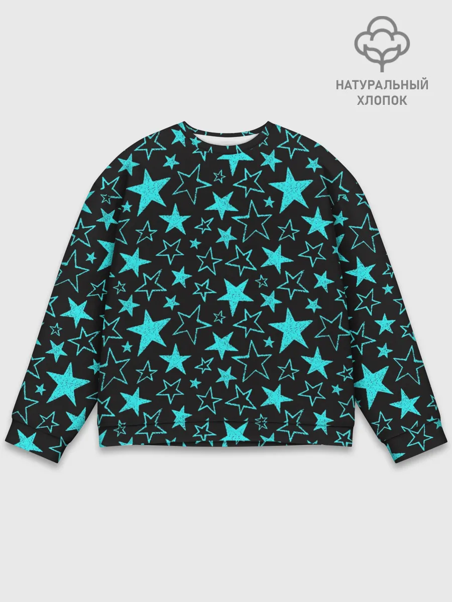 Мужской свитшот базовый / Звёздочки