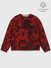 Мужской свитшот базовый / RED MILITARY | КРАСНЫЙ КАМУФЛЯЖ