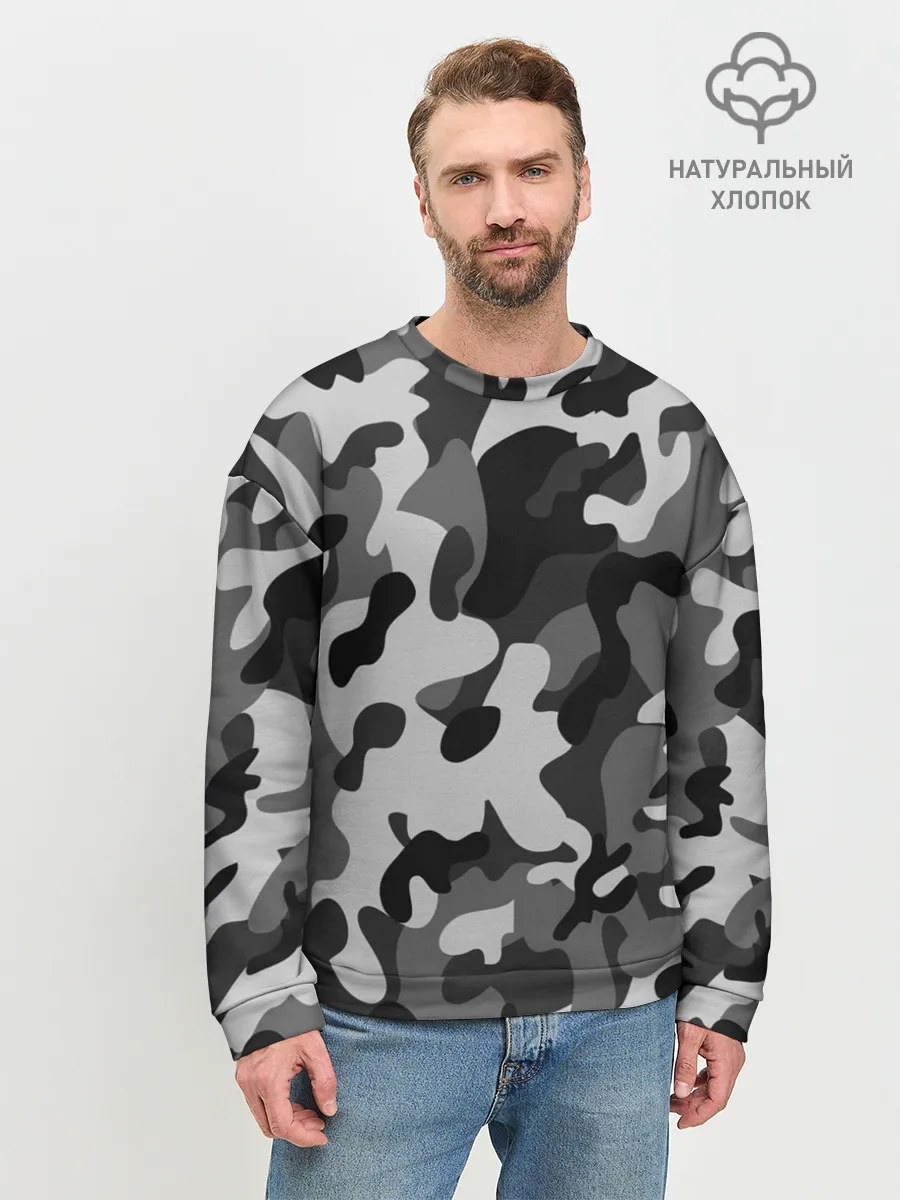 Мужской свитшот базовый / ГОРОДСКОЙ КАМУФЛЯЖ | CITY MILITARY