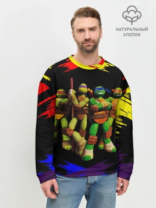 Мужской свитшот базовый / Супер Ниндзя Черепашки