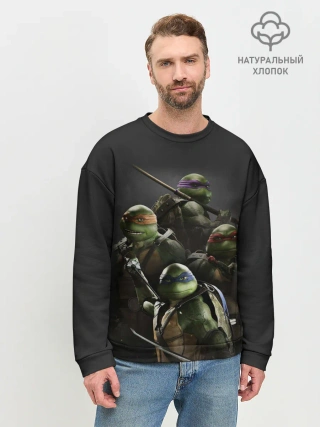 Мужской свитшот базовый / ЧЕРЕПАШКИ - НИНДЗЯ