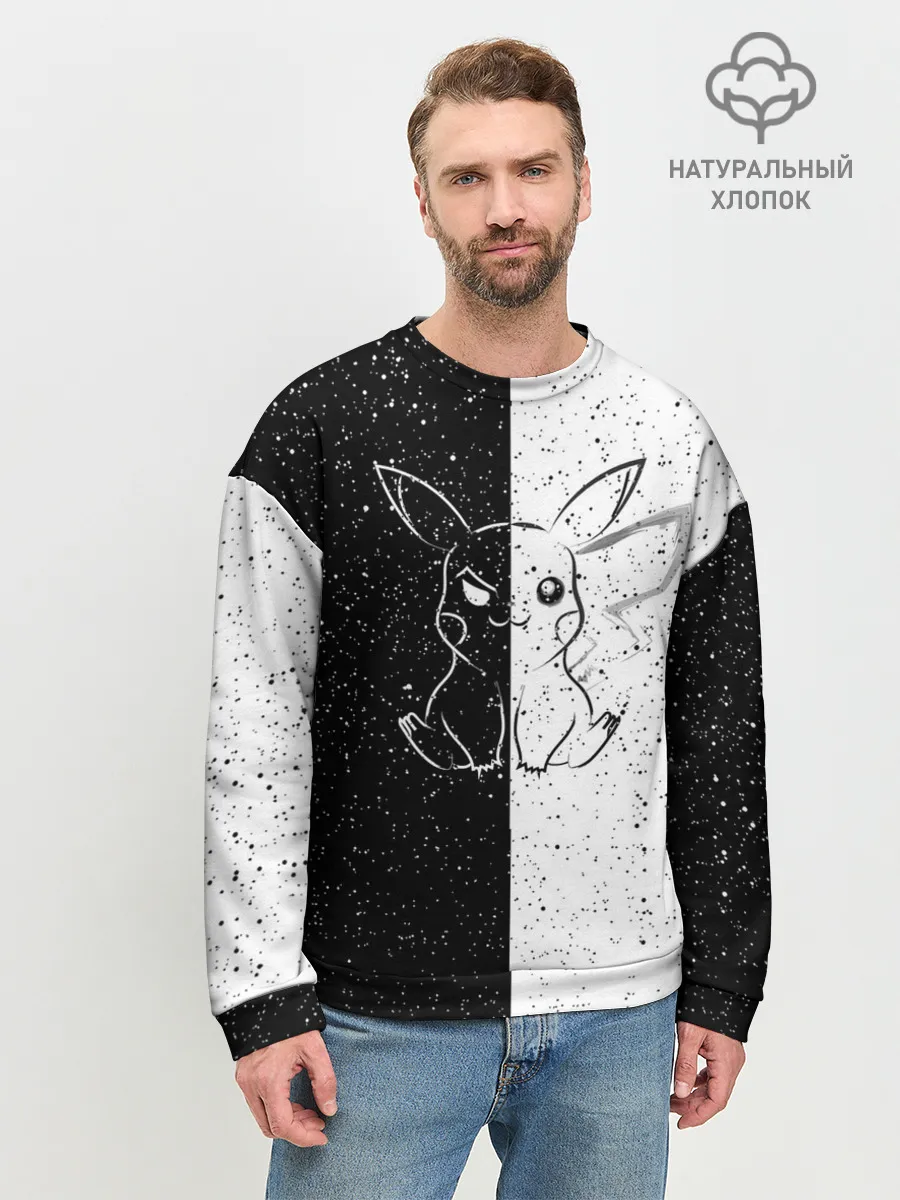 Мужской свитшот базовый / ПИКАЧУ