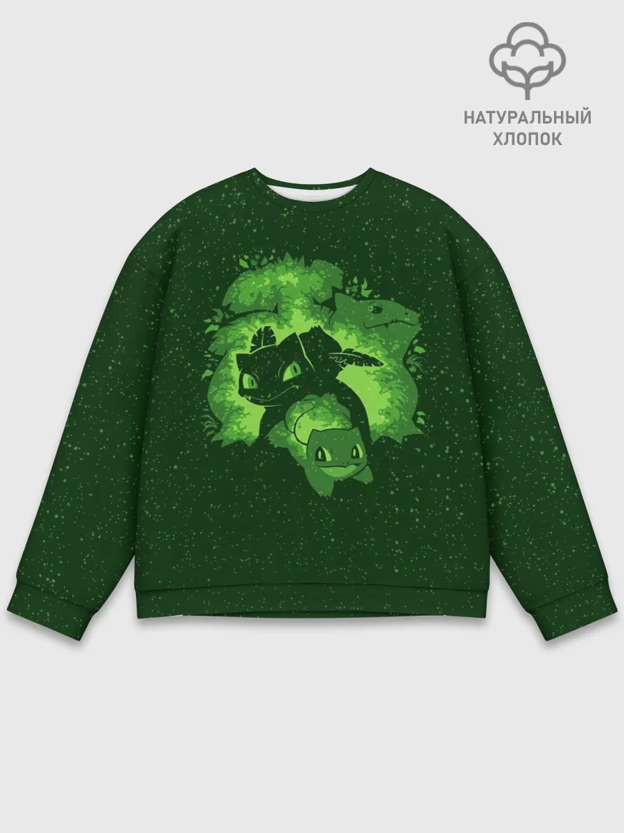 Мужской свитшот базовый / Бульбазавр Эша