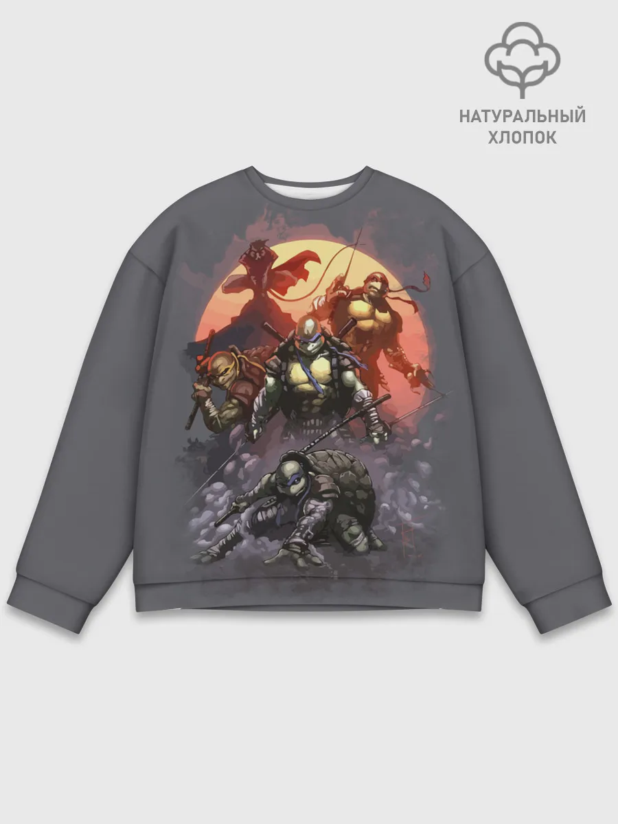 Мужской свитшот базовый / Черепашки-ниндзя