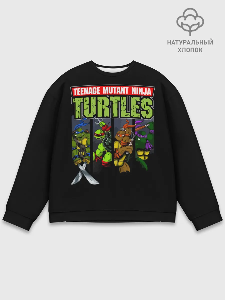 Мужской свитшот базовый / Черепашки-ниндзя