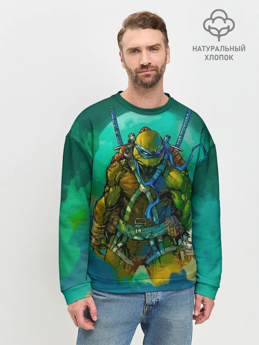 Мужской свитшот базовый / Черепашки ниндзя