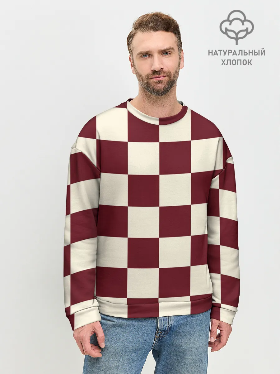 Мужской свитшот базовый / Шахматка