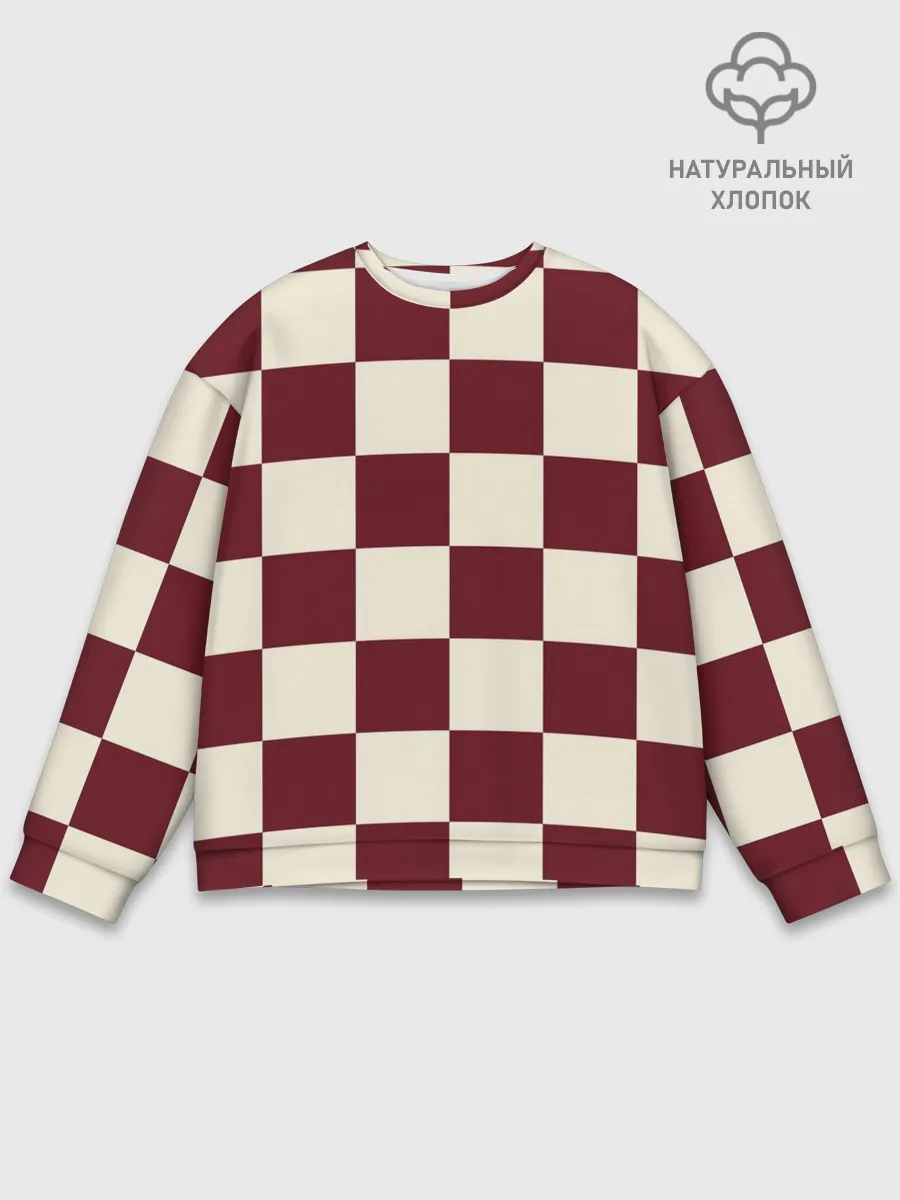 Мужской свитшот базовый / Шахматка