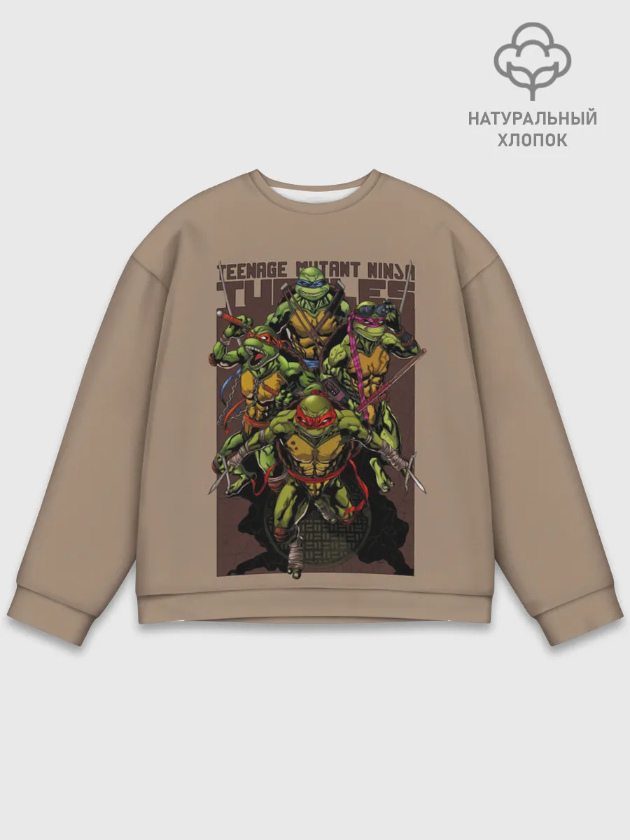 Мужской свитшот базовый / Черепашки-ниндзя