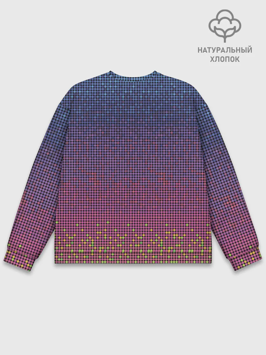 Мужской свитшот базовый / Ретро узор