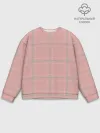 Мужской свитшот базовый / Шотландка Розовая